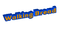Walking Bread Sticker by Alex Boya