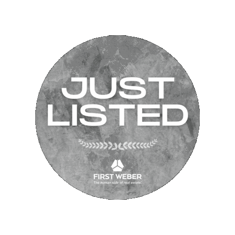 First Weber Just Listed Sticker by First Weber