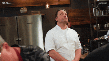 Looking Up Jamie Oliver GIF by MasterChefAU