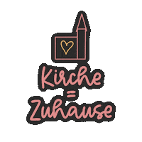 Church Gemeinde Sticker by Lucie Gerstmann