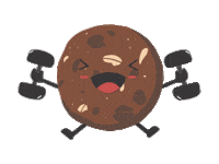 Happy Gym Sticker by Julie's Biscuits