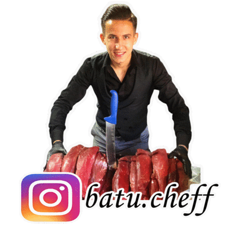 batuchef giphyupload food chef meat Sticker