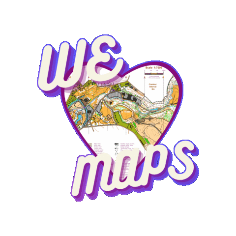PENDLEFORESTORIENTEERS maps cartography orienteering pfo Sticker