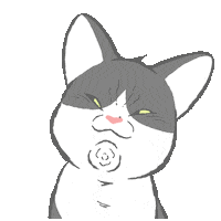 Cat No Sticker by GORO