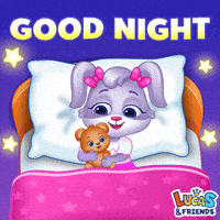 Good Night Teddy GIF by Lucas and Friends by RV AppStudios
