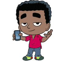 Call Me Animation Sticker by Holler Studios