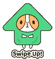 Swipe Up Guinea Pig Sticker