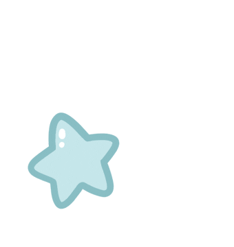 Blue Star Sticker by Lavendaire