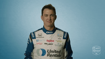 Graham Rahal Shrug GIF by INDYCAR