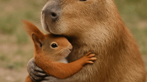 Squirrel Capybara GIF by Studio Voisier
