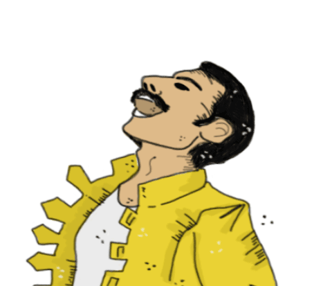 80s rock Sticker by Teatro Sánchez Aguilar