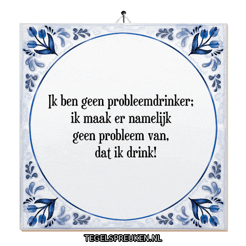 Humor Genieten Sticker by Tegelspreuken.nl