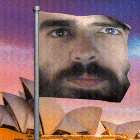 Opera House Flag GIF