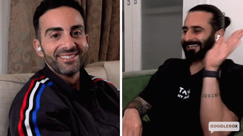 Watching Tv Waving GIF by Gogglebox Australia