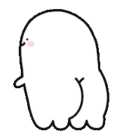 Ghost Booty Sticker by KiraKira