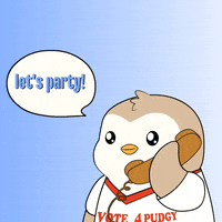Calling Good Time GIF by Pudgy Memez