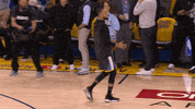 jumping golden state warriors GIF by NBA