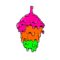 SLUSHCULT frozen drip drippy slush Sticker