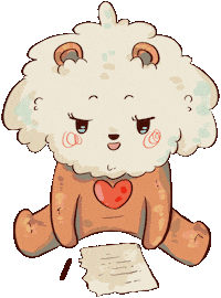 Bear Letter Sticker by Marthy Green