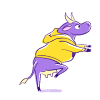 Purplecow Sticker by Williams College