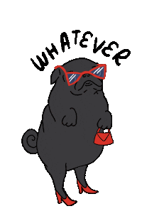 Dog Deal With It Sticker