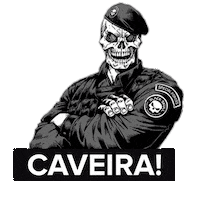 Tropa De Elite Caveirapreta Sticker by Black Skull USA