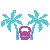 Miami Kettlebell Sticker by wlaminca fitness
