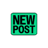 Pink New Post Sticker