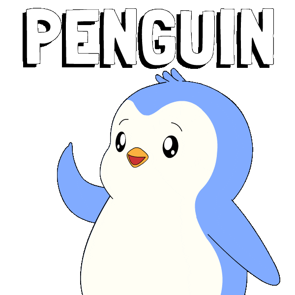 Penguin Huddle Sticker by Pudgy Penguins