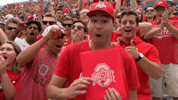 Happy College Football GIF by Ohio State Athletics
