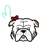 dog love Sticker by makala9_