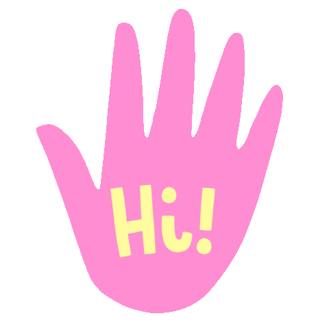 Pink Hello Sticker by Josie