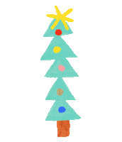 Happy Christmas Tree Sticker by Halcyon Nights