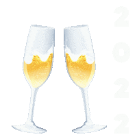 New Year Cheers Sticker