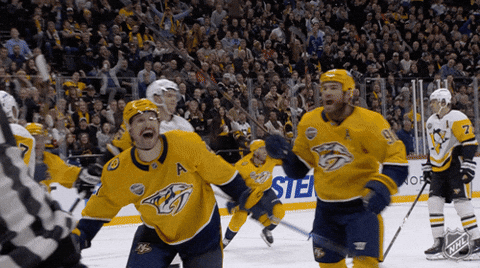 Happy Nashville Predators GIF by NHL