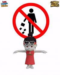 Sign Warning GIF by Zhotcita