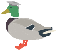 york uni duck Sticker by University of York