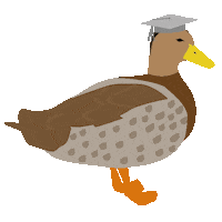 york uni duck Sticker by University of York