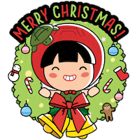 Christmas Singapore Sticker by Ang Ku Kueh Girl and Friends