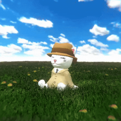 Sitting Blue Sky GIF