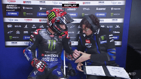 Fabio Quartararo Racing GIF by MotoGP™
