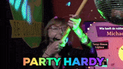Quizfabriek happy fun party headbang GIF