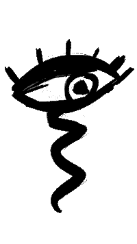 Crazy Eye Sticker by Kiesgrube