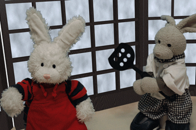 bunny cooking GIF by Zackary Rabbit