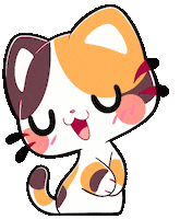Crissu_art cute cat kawaii cat crissu crissuart Sticker
