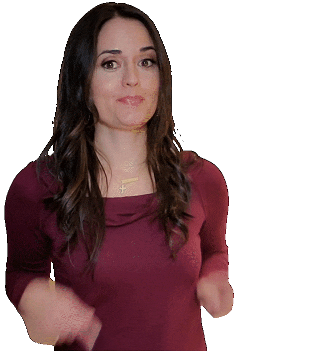 Check This Out Look Here Sticker by Danica McKellar