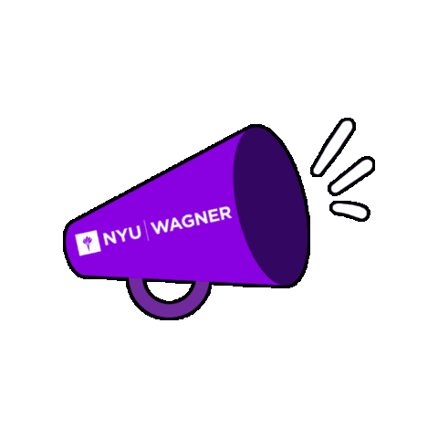 nyuwagnergrad giphygifmaker nyu wagner nyu wagner Sticker