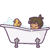 Rubber Duck Relax Sticker by Castaways