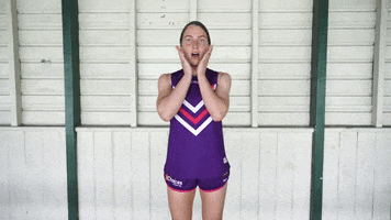 Shock Omg GIF by Fremantle Dockers