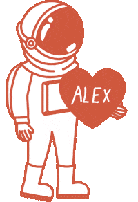 Alex The Astronaut Sticker by nettwerkmusic
